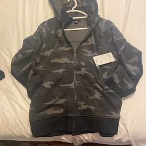 Athleta Triumph Printed Hoodie Camouflage Zip-Up Hoodie Women's 2xl Brand New